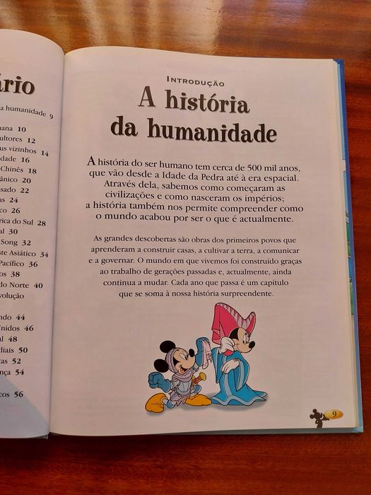 A História da Humanidade, Disney, livro didático / educativo