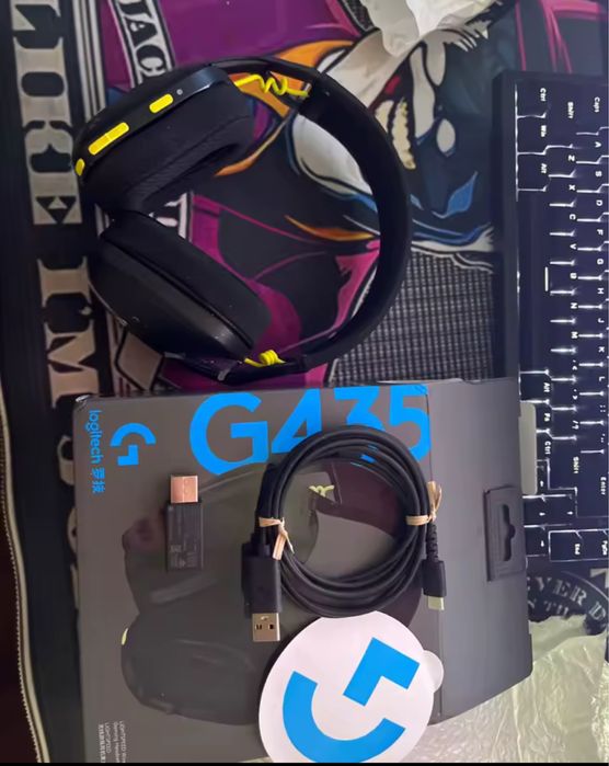 продам нові ігрові навушники logitech g435