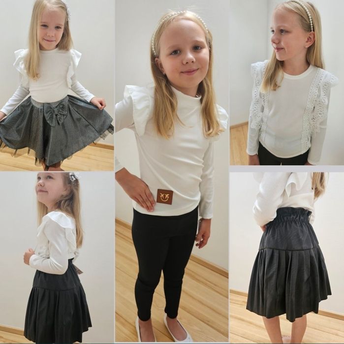 Komplet dla dziewczynki,  bluzka + spódniczka