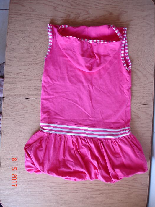 Платье летнее с капюшоном для дев. 8-11 лет