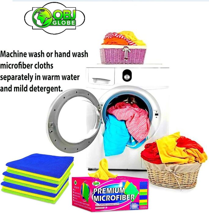 Ścierka mikrofibra bardzo chłonna, 350 g/m2, zestaw 9 szt. 40x40