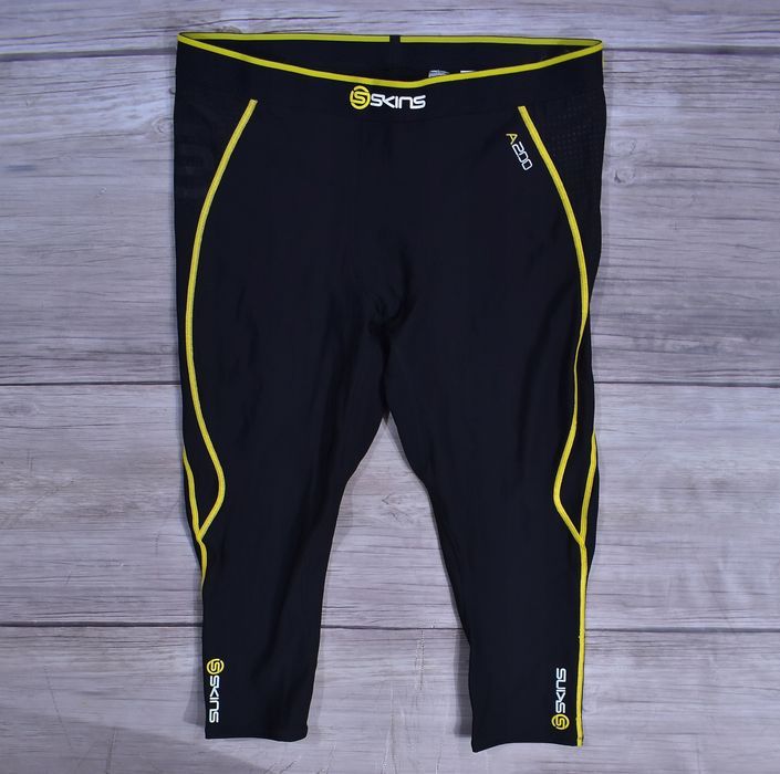 Skins Męskie Kompresyjne Legginsy 3/4 Xxl