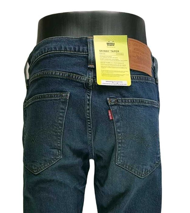 Nowe jeansy męskie Levi's Skinny Taper oryginalne Levis Flex rozmiar W33/L30