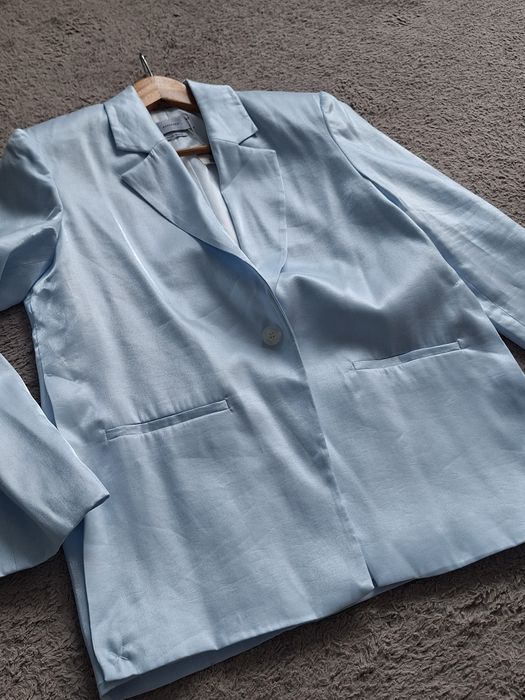 Marynarka damska dluzsza baby blue  Reserved XS  nowa komunia wesele