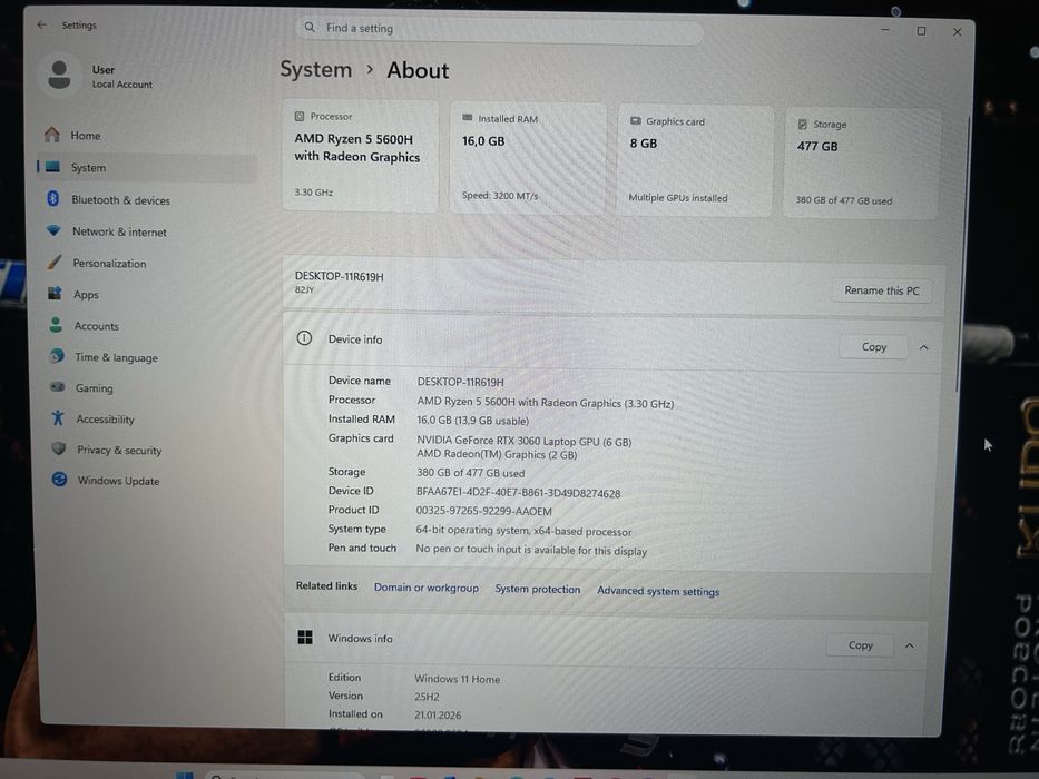 Laptop gamingowy