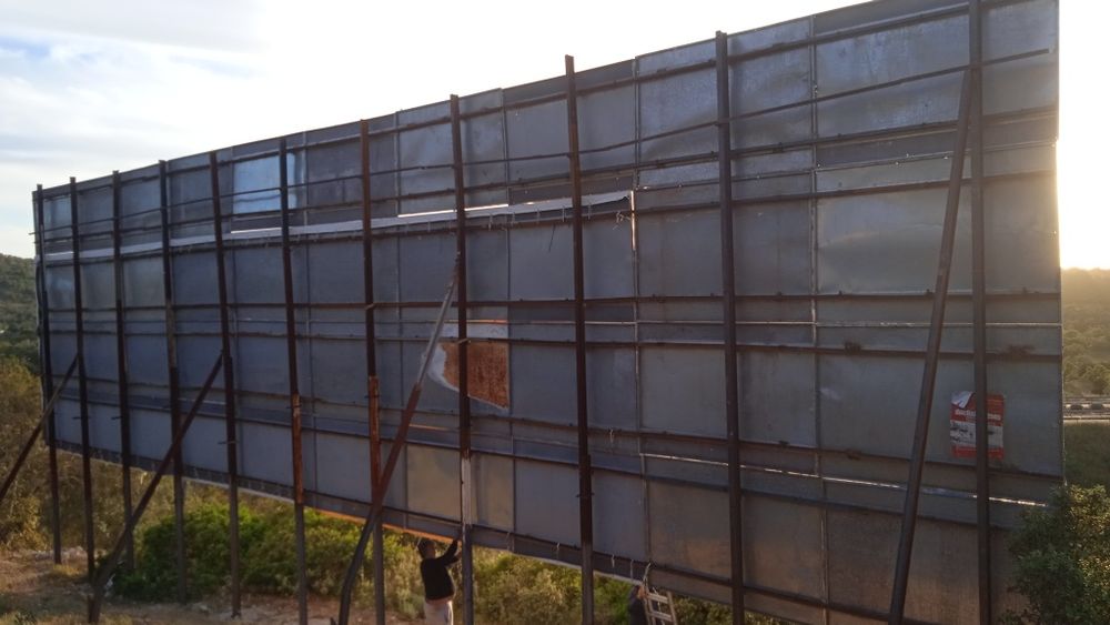 Estruturas metálicas, telhado sanduíche, estrutura para outdoor