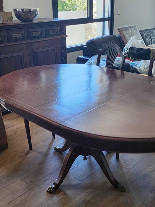 Mesa | Pe de Galo | Extensivel | Estilo Ingles