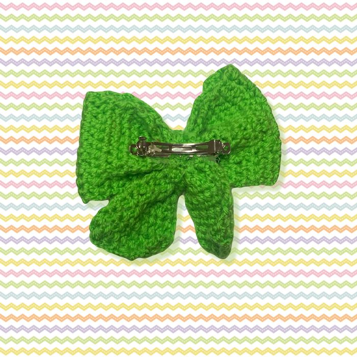 Gancho Cabelo Crochê Laços