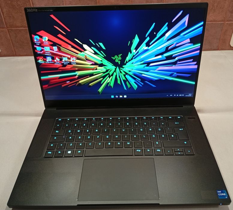 Ноутбук/Razer/i7/11800H/16 ram/512 SSD/rtx 3070/105w/8gb/15,6/360 hz/ips