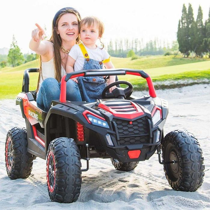 DUŻE autko na akumulator dla dzieci BUGGY JEEP 4x4 24V