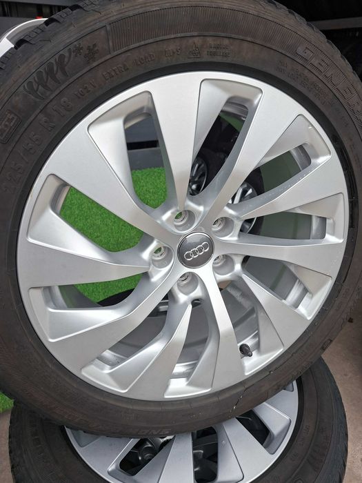 [K24] -> KOŁA ZIMOWE,ALUFELGI 18'' 5x112 ORYGINAŁ AUDI A6 C8,Q3+225/55R18. Jak Nowe ! <-