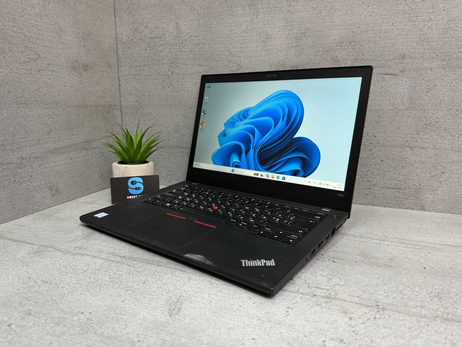 Стильний ноутбук Lenovo T480/i5-8350u/8gb ddr4/14” FullHD ips