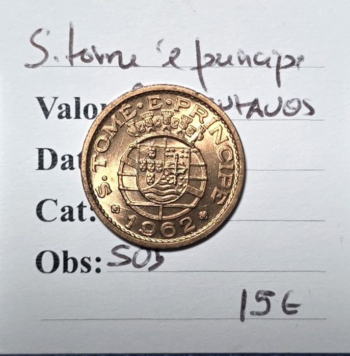 20 centavos 1962 São Tomé e príncipe