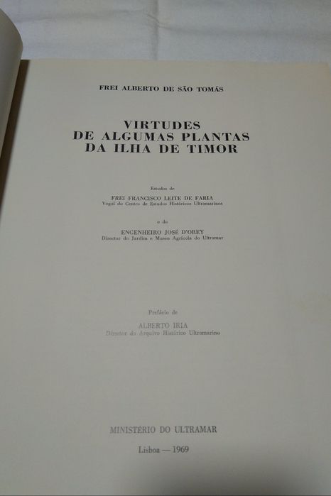 Virtudes de Algumas Plantas da Ilha de Timor