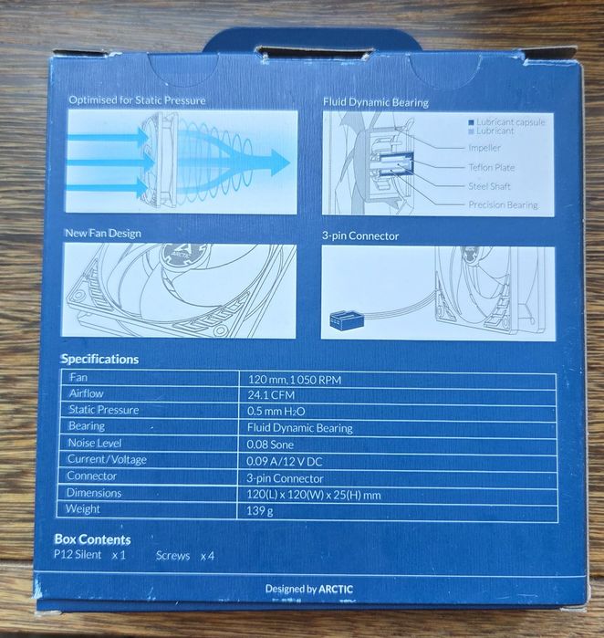 Arctic P12 Silent Fan64551255350531121