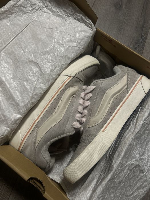 Ванси Кросівки кеди Vans Knu Skool Pastels pink бежевий