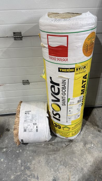 Wełna mineralna  isover nowa  gr 10 cm +gratis 12 cm
