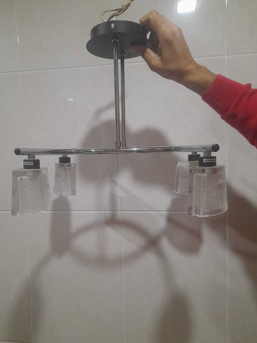 Candeeiro em inox