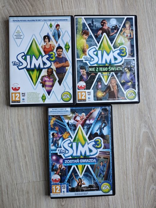 Sims 3 PL podstawa plus dodatki nie z tego świata zostań gwiazdą
