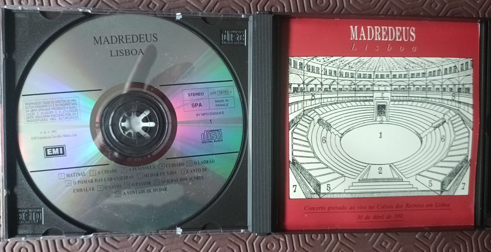 MADREDEUS CD duplo impecável