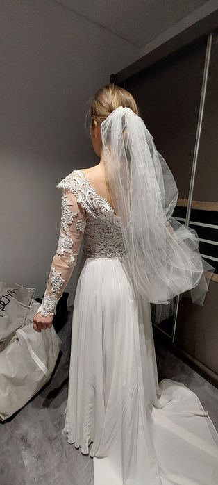 Suknia ślubna dół muślinowy