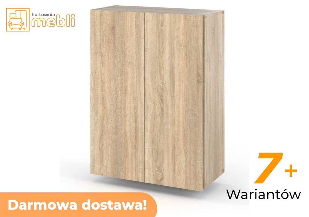 Szafka Łazienkowa Wisząca 60cm HUGO Dąb Sonoma