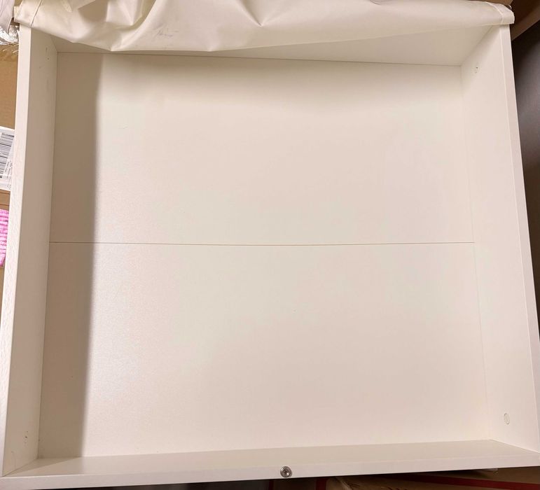 Caixa / Gavetão de Arrumação IKEA VARDÖ (Branco) com Rodas e Tampa