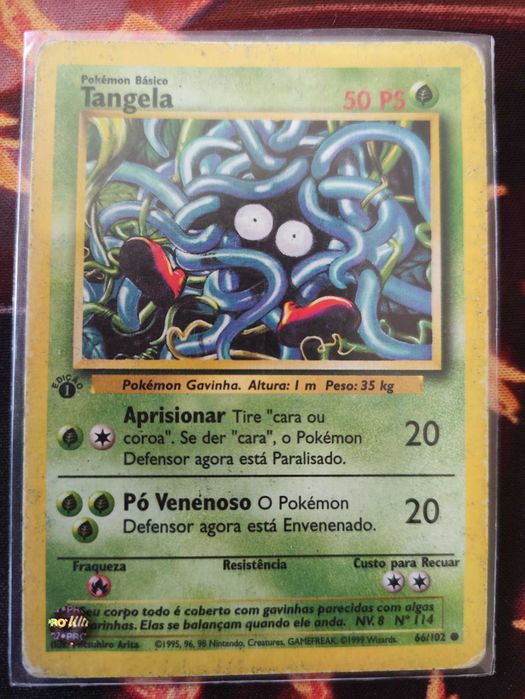 Tangela Primeira Edição Carta Pokémon