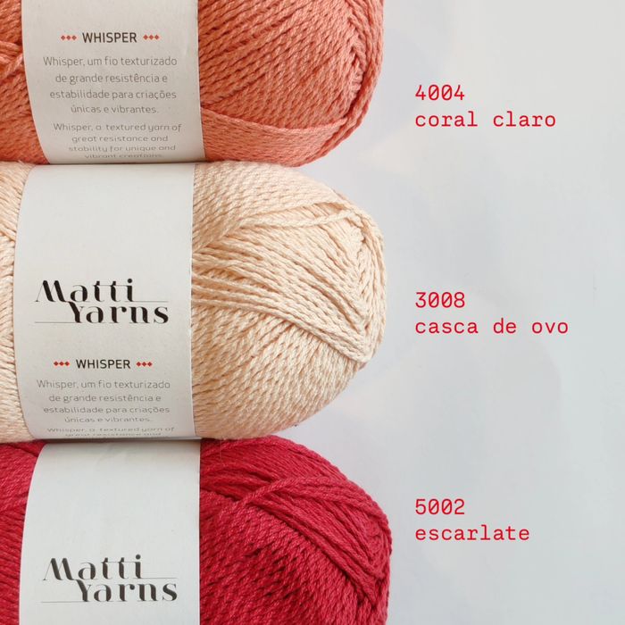 WHISPER novelo algodão orgânico