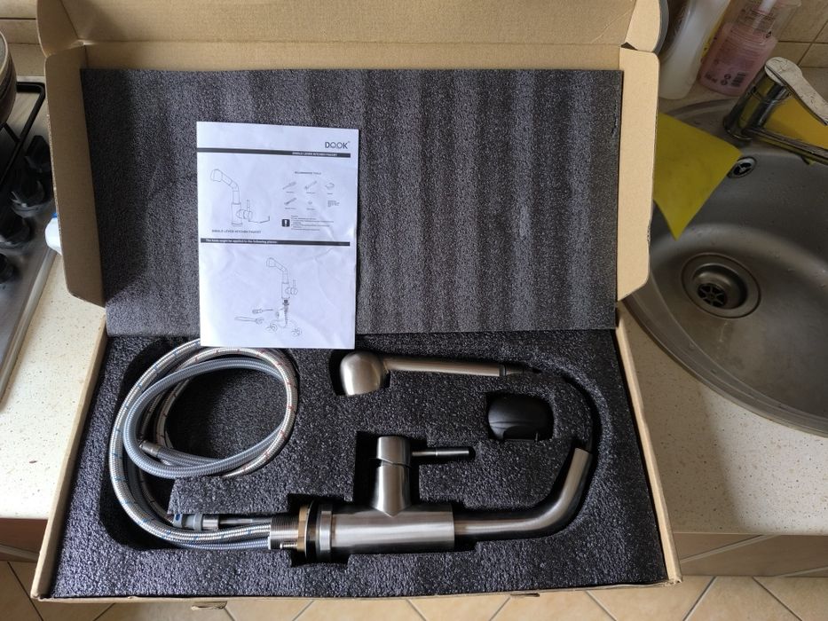 Kran wysuwany, miedziany, Dook