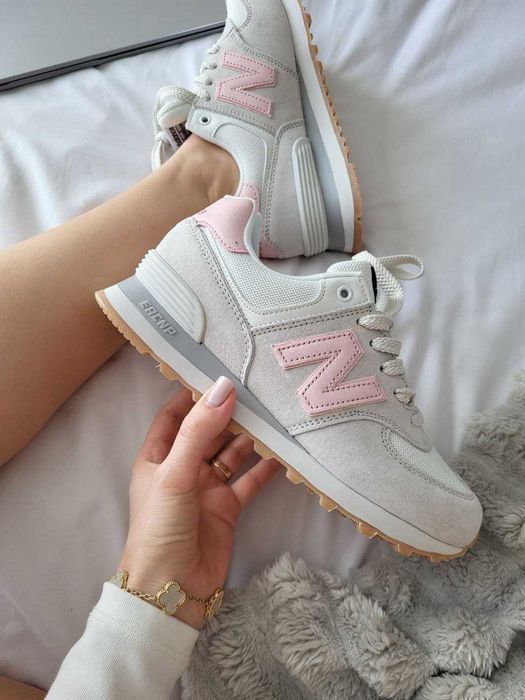 !SALE! Жіночі кросівки New Balance 574 Grey Pink 36 37 38 39 40 41