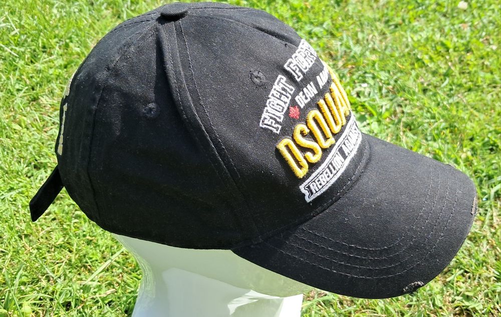 Dsquared2 Fight for Freedom baseball czapka czarna z daszkiem