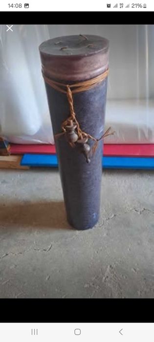 Vela grande decorativa e aromática