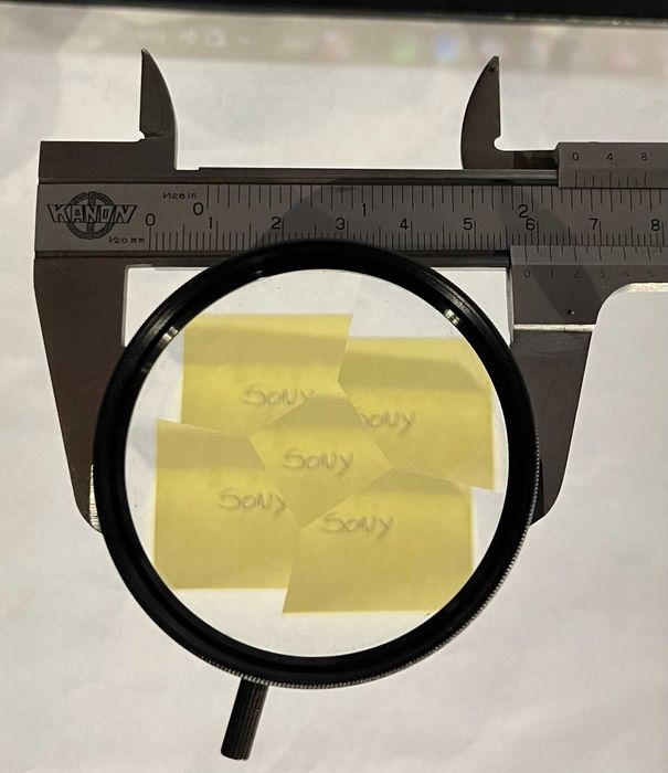 Filtros 58mm Sony e Toshiba