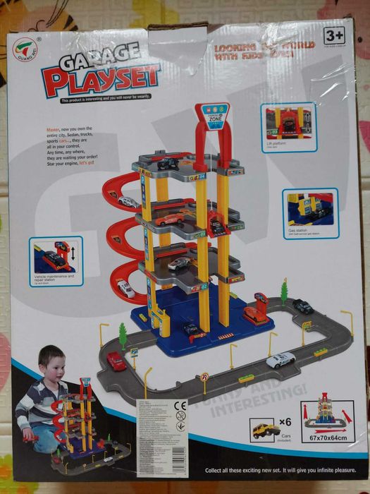 Паркінг дитячий гараж для машинок