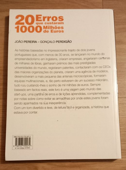 20 Erros que Custaram 1000 Milhões de Euros