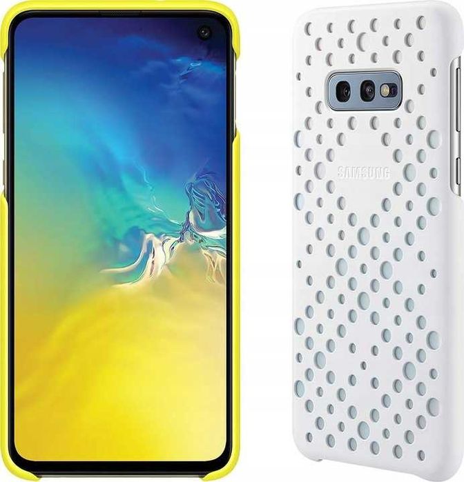 2 sztuki etui Samsung Pattern Cover (białe i żółte) do Galaxy S10e