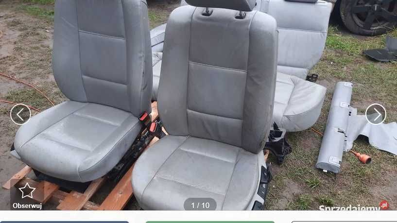 komplet foteli bmw e46 kombi skóra