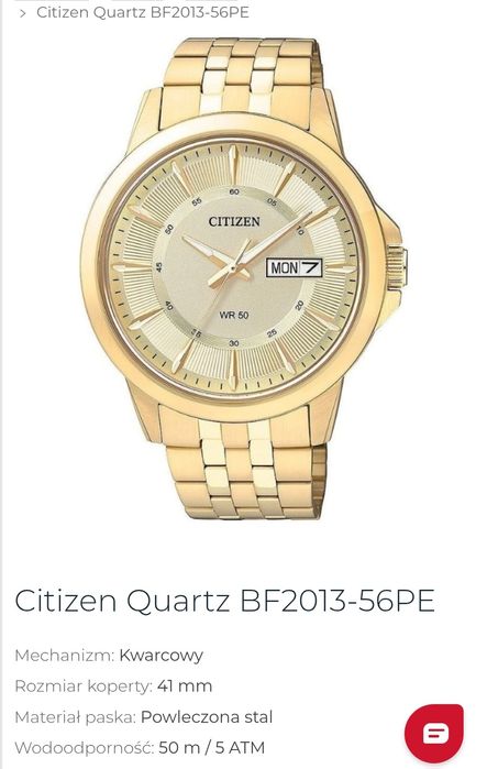 ZEGAREK Citizen BF2013-56PE Jak nowy!