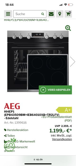 Nowy komplet piekarnik+ płyta indukcja AEG 6000series