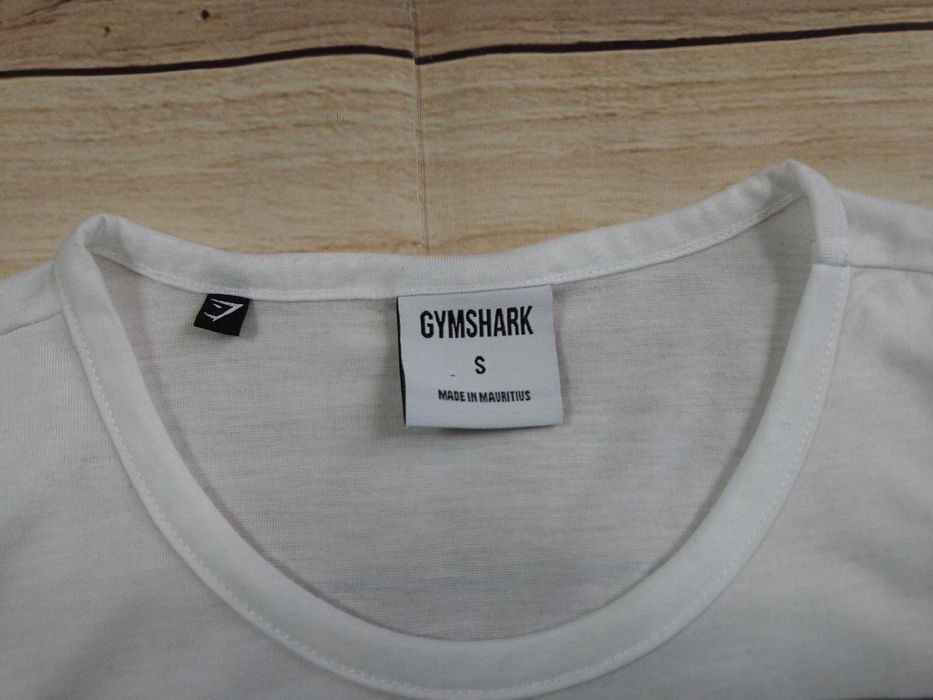 GYMSHARK Arrival Tank Top Męski Biały Logowany r. S