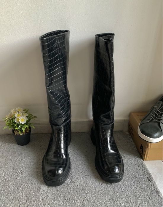 Botas Cano Alto da Zara- Tamanho:41- Nunca usadas