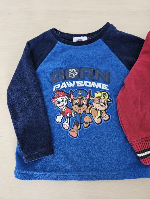 Zestaw, komplet 3 bluz, bluzek, sweterków, koszulek z Psi Patrol