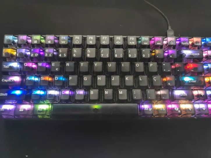 Teclado Mecânico Lenovo MK510 Mini Pro – Switch Castanho