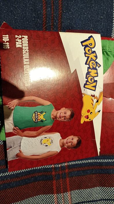 Koszulki chłopięce pokemon 2 sztuki