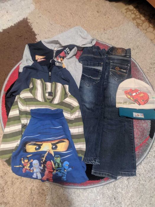 пакет речей кофти, светри, водолазки, джинси р.110-128