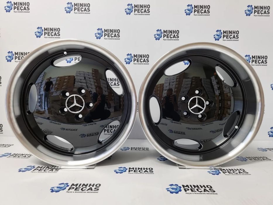 Jantes Mercedes Monoblock AMG em 18 Preto Aba Cromada