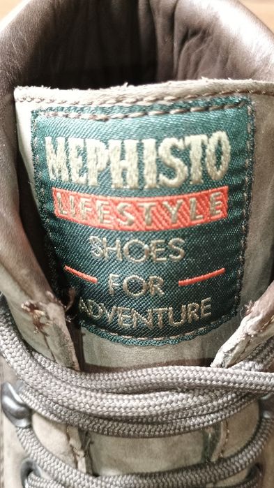 Mephisto Slinker чоловічі черевики 42.5 розмір сірі шкіряні