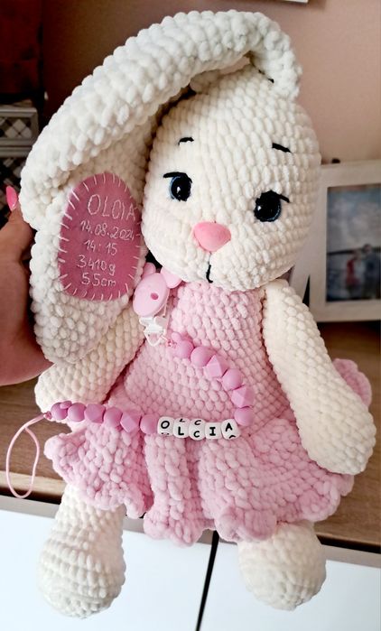 Króliczek Handmade na szydełku