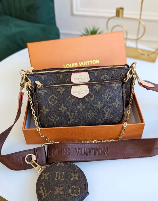 Стильная сумка 3 в 1 Стильная женская сумочка Louis Vuitton сумка Луи Витон